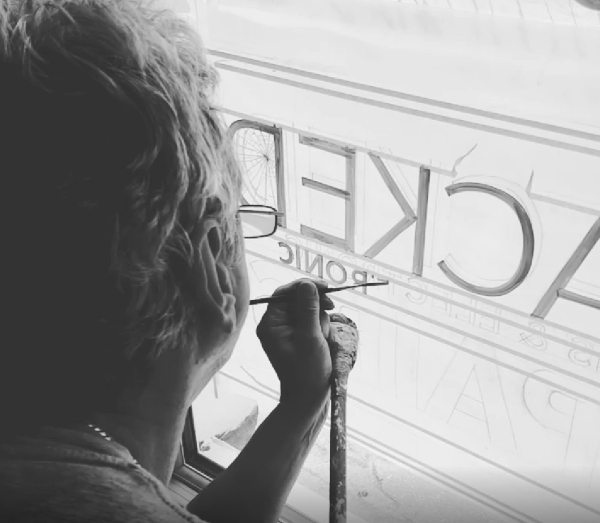 Glass Signage inside outside