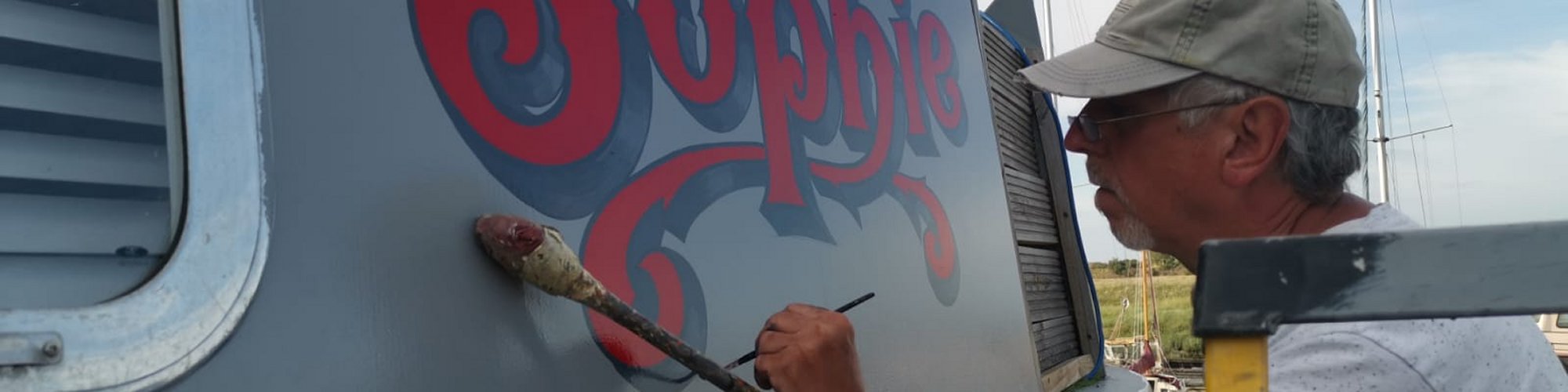 Hand Painting Boat Signage